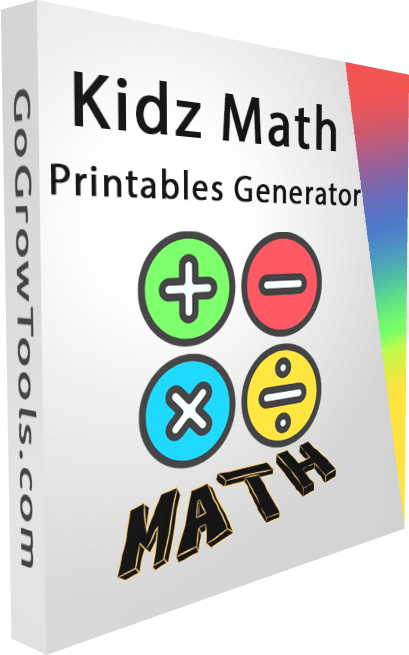 Kidz Math Printables Generator BoxShot