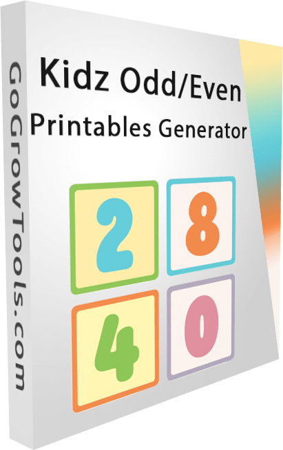 Kids Odd & Even Printables Generator BoxShot