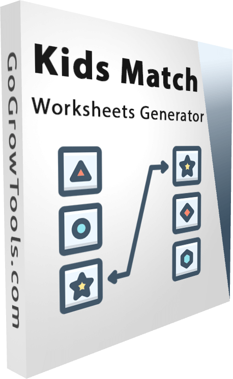 Kids Match Worksheets Generator Boxshot