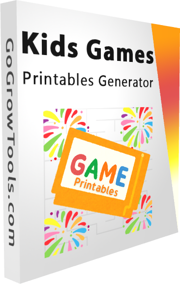 Kids Games Printables Generator Boxshot