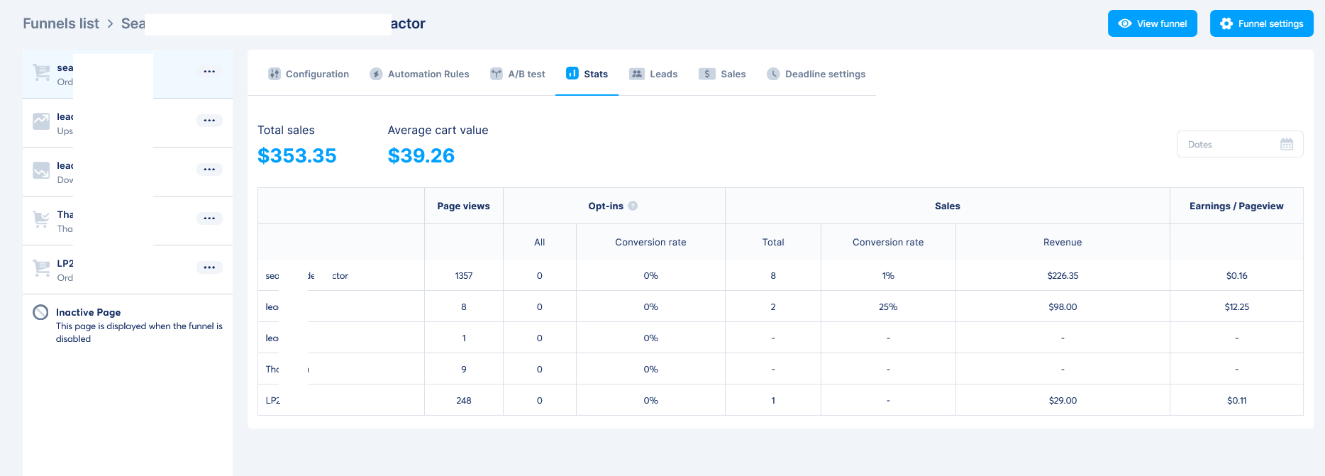 Organic Earnings Proof